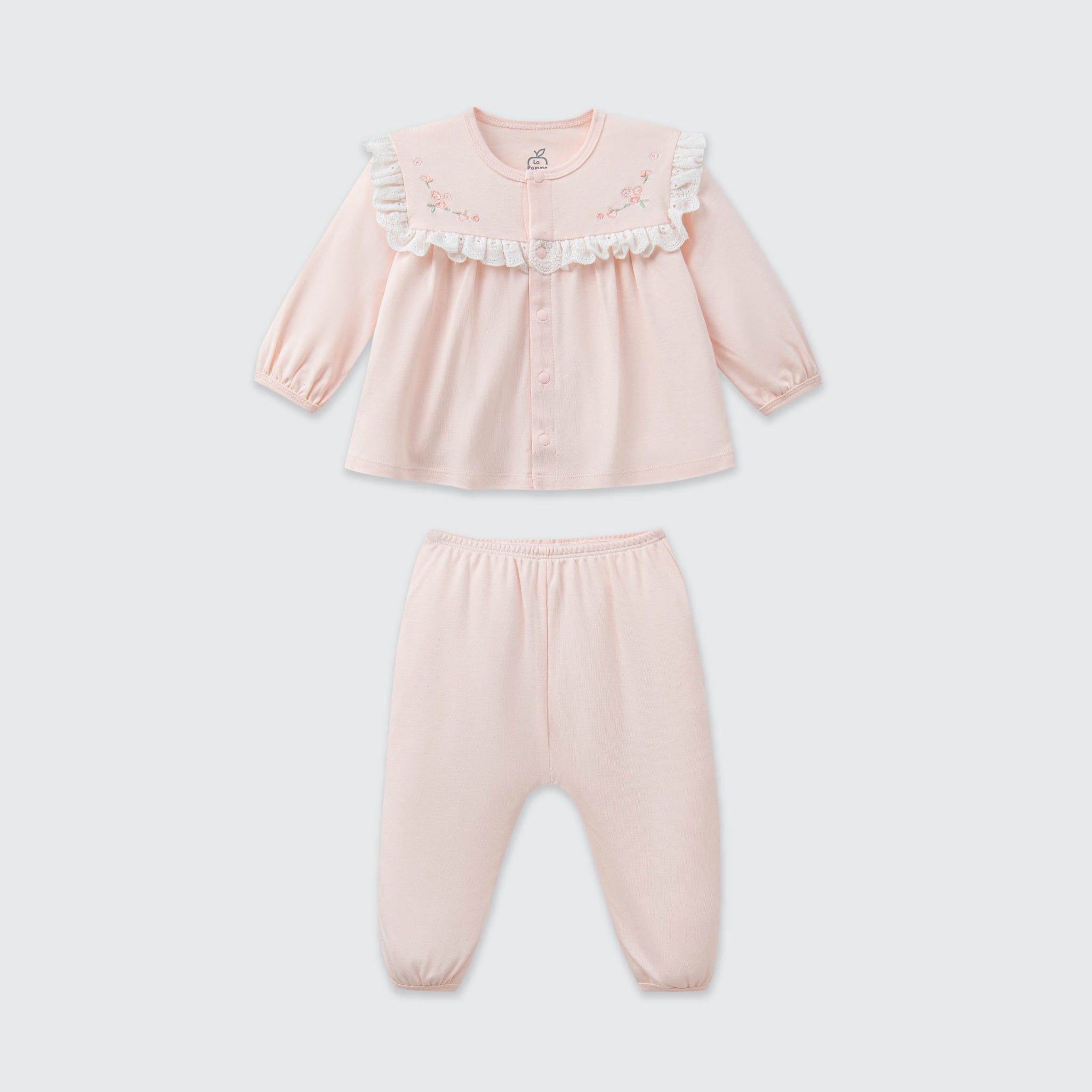  Bộ dài tay cúc giữa La Pomme vườn hoa mộng mơ 