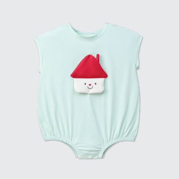  Body cộc tay La Pomme dễ thương ngôi nhà mái đỏ 