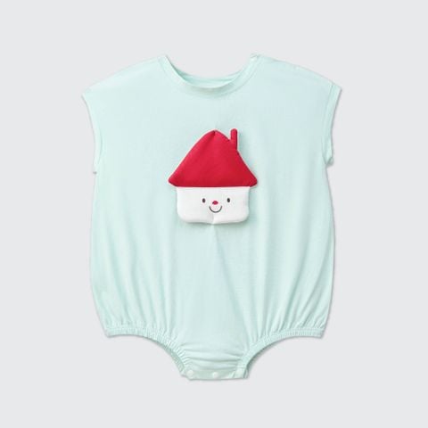  Body cộc tay La Pomme dễ thương ngôi nhà mái đỏ 