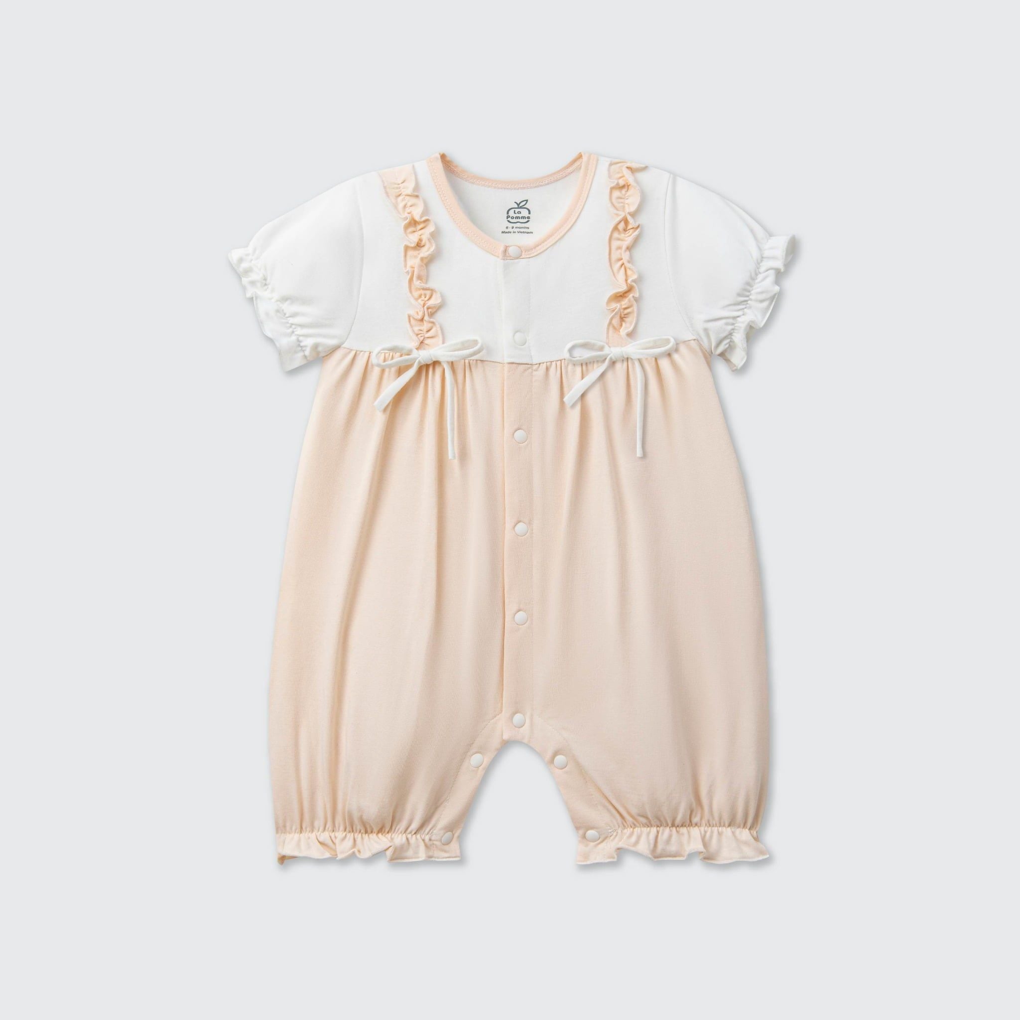  Body cộc tay La Pomme kèm nơ dây yếm điệu đà 