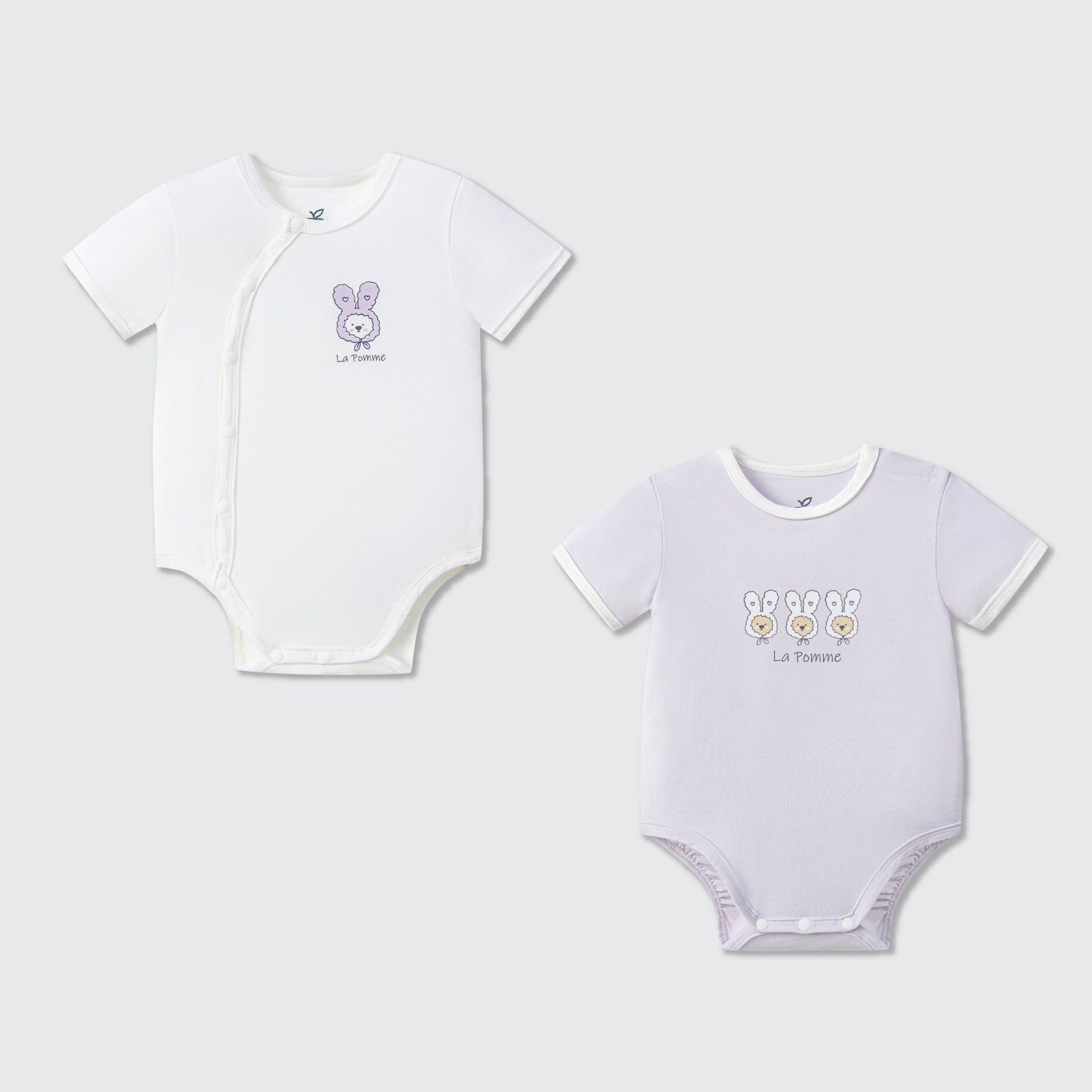  Set 2 Body chip cộc tay La Pomme thỏ con bồng bềnh 