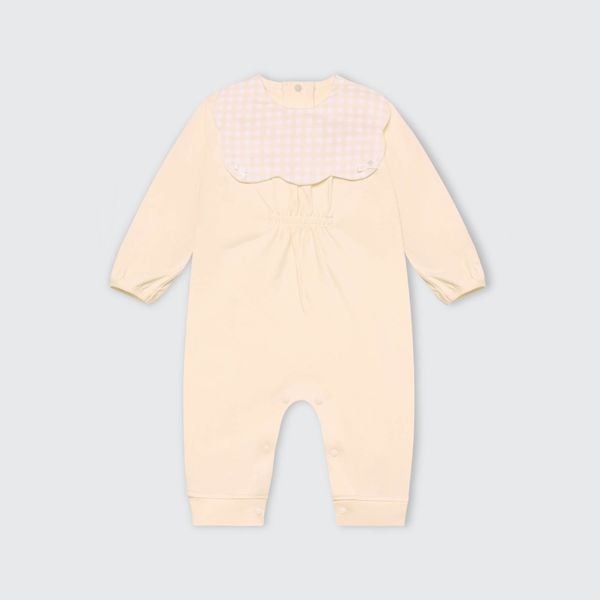  Body dài tay La Pomme yếm cổ dễ thương 