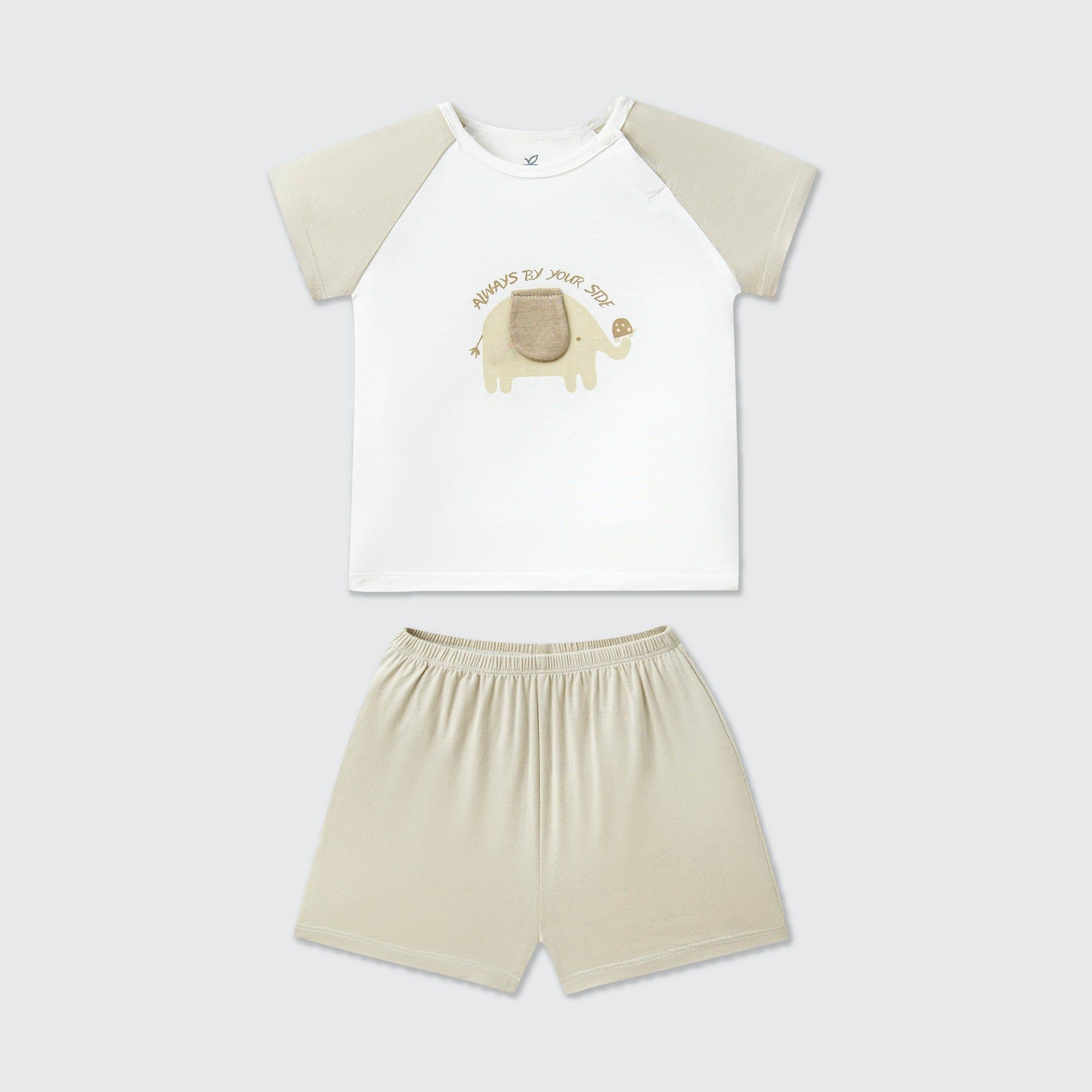  Bộ cộc tay La Pomme voi con thân thiện 