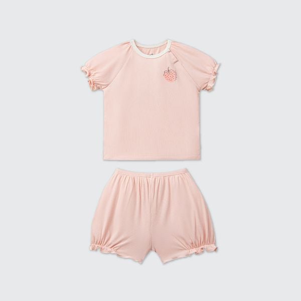  Bộ cộc tay La Pomme bèo nhún dâu tây ngọt ngào 