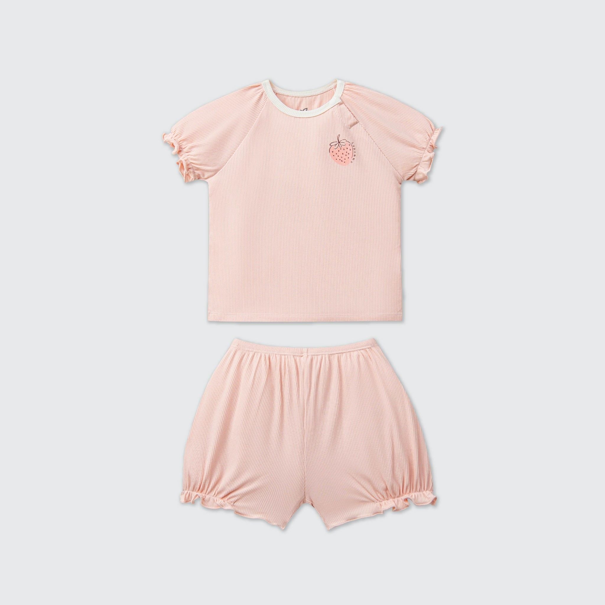  Bộ cộc tay La Pomme bèo nhún dâu tây ngọt ngào 