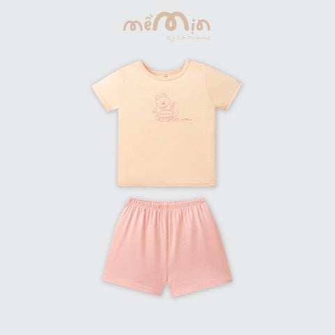  Bộ cộc tay Mềm Mịn by La Pomme phối sắc màu 