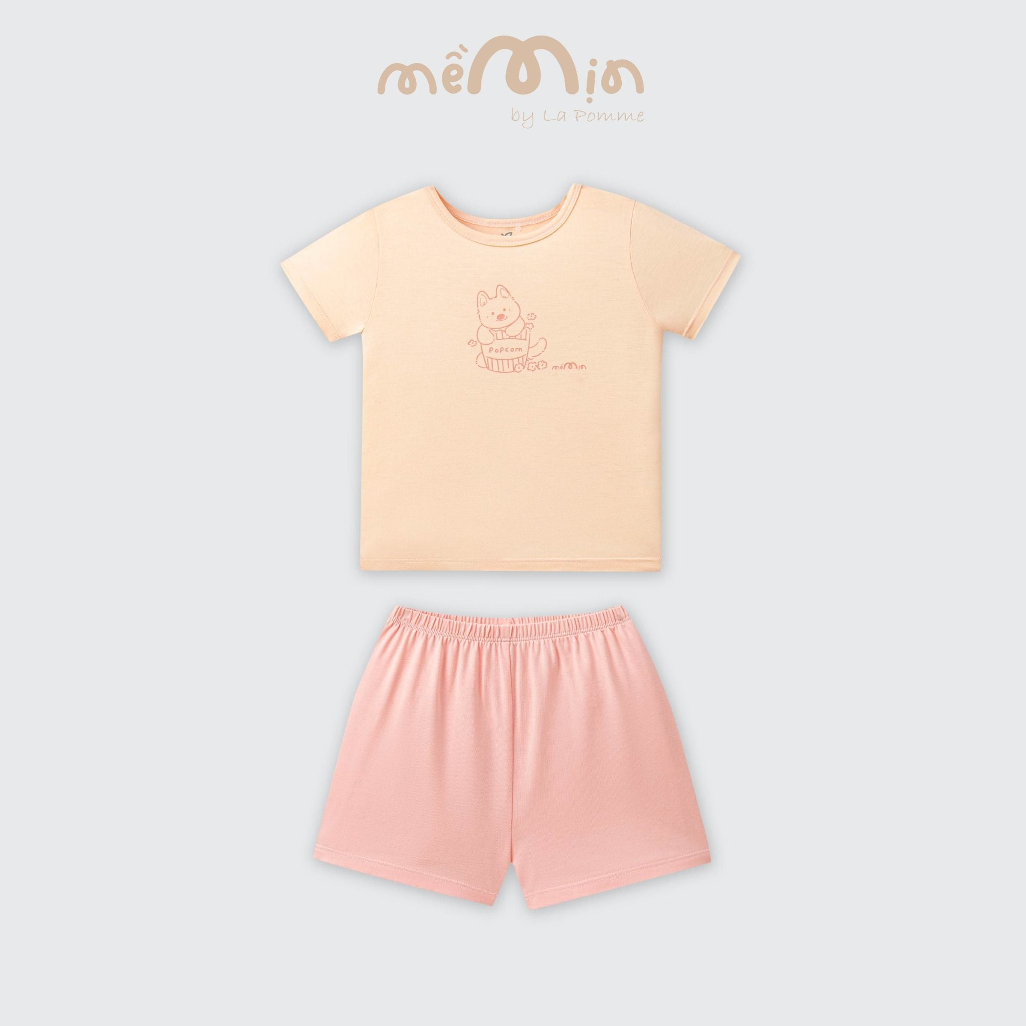  Bộ cộc tay Mềm Mịn by La Pomme phối sắc màu 