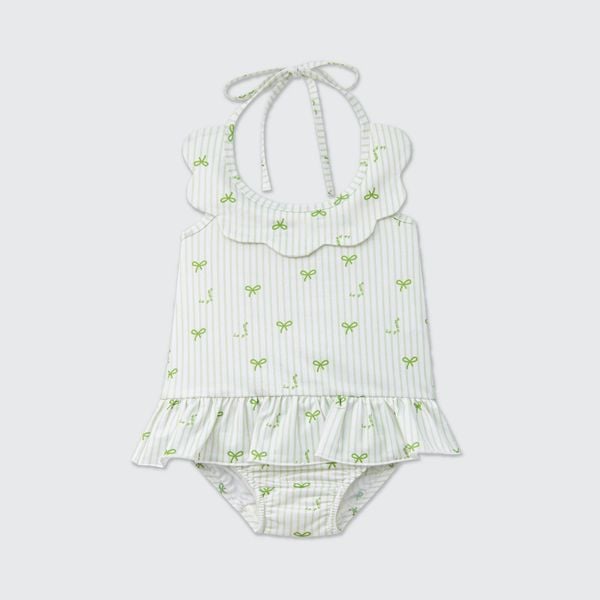  Bộ bơi liền thân hai dây La Pomme sắc hè cá tính 