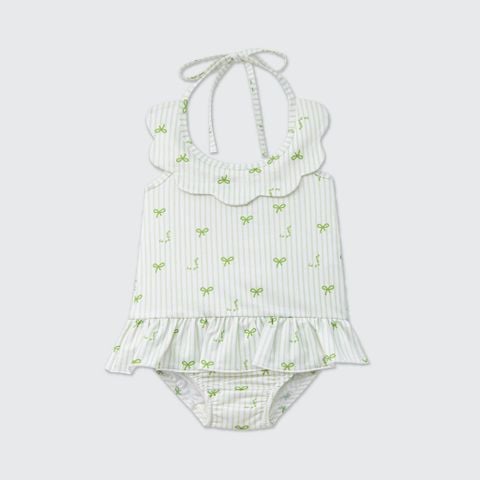  Bộ bơi liền thân hai dây La Pomme sắc hè cá tính 