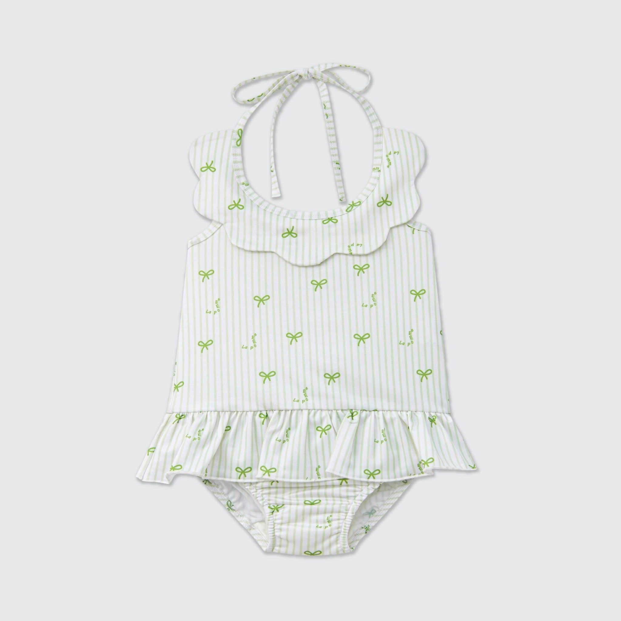  Bộ bơi liền thân hai dây La Pomme sắc hè cá tính 