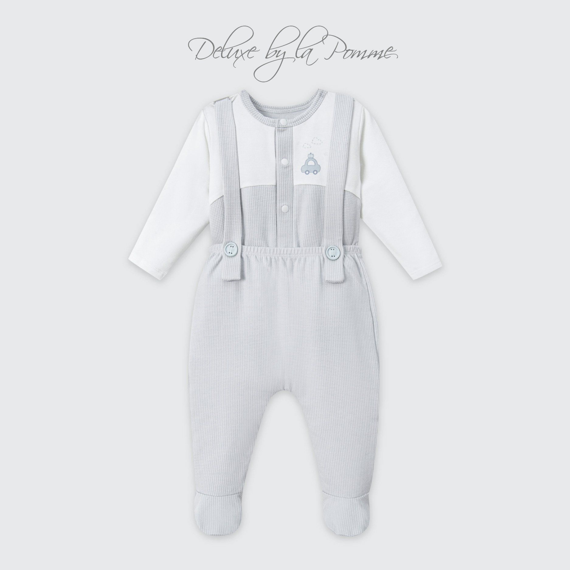  Set yếm và áo La Pomme bé vui khám phá 