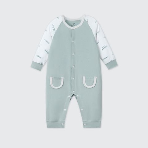  Body dài tay La Pomme phối màu ngộ nghĩnh 