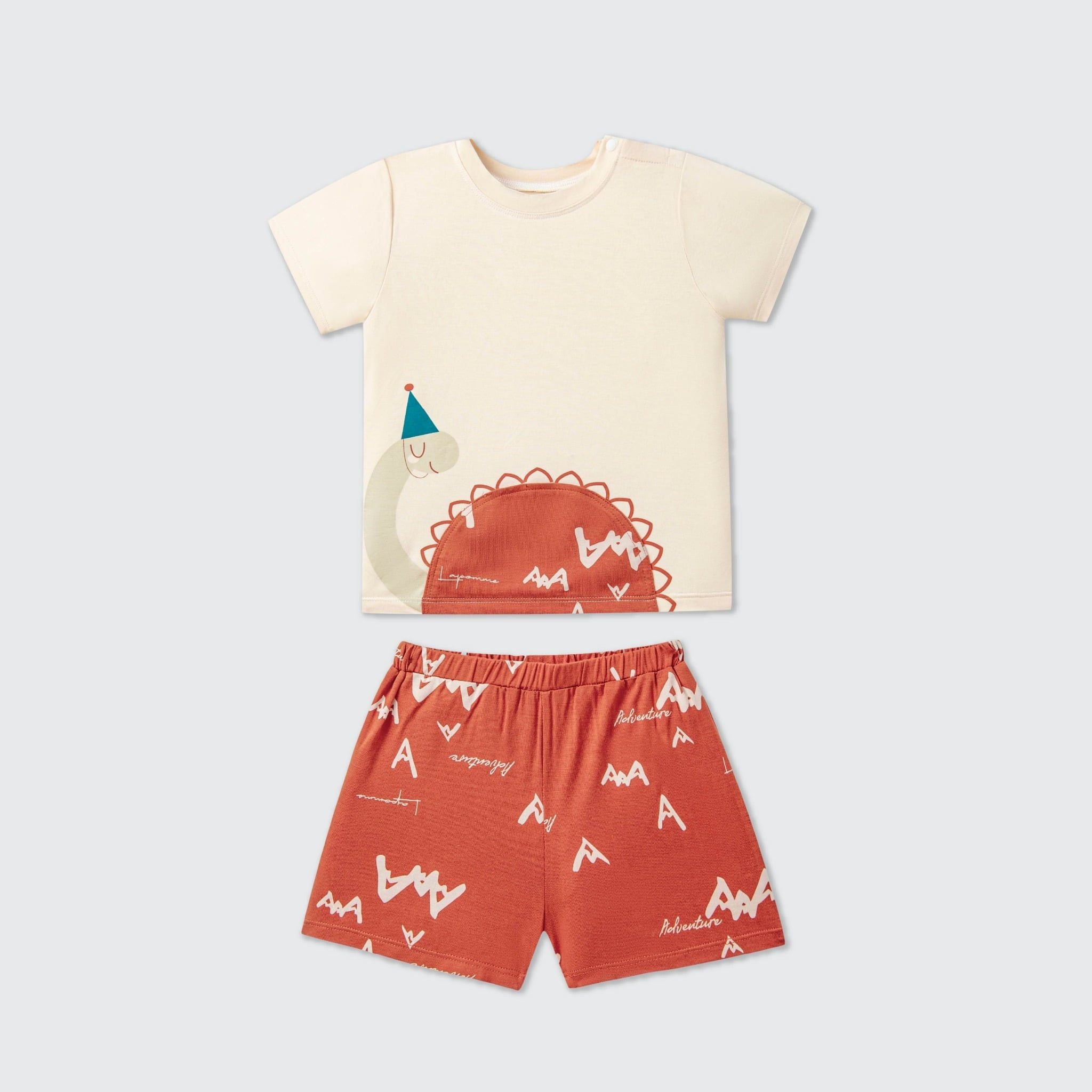  Bộ cộc tay La Pomme tiệc sinh nhật bé khủng long 