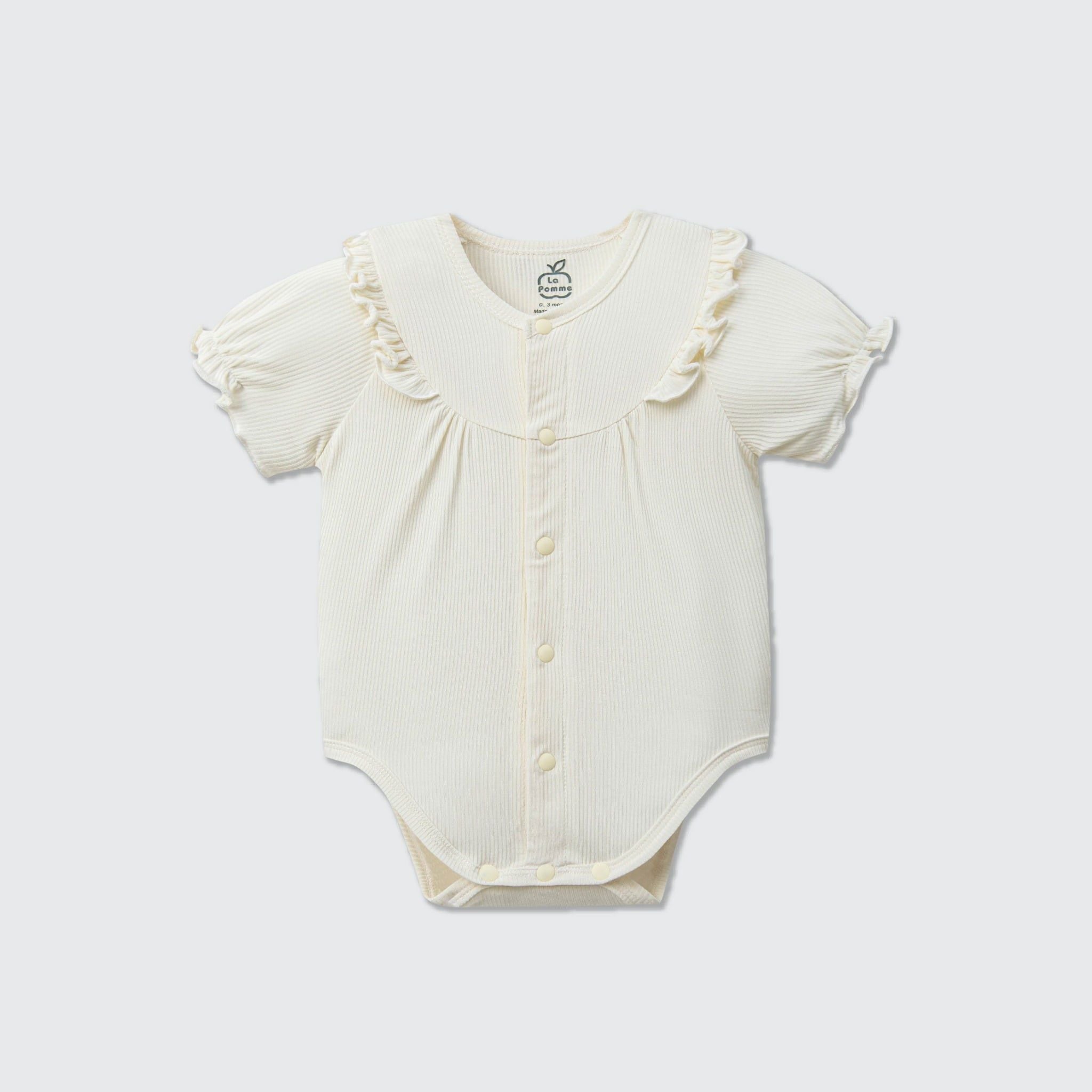  Body chip cộc tay La Pomme bèo nhún tiểu thư điệu đà 