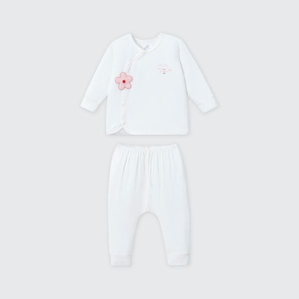  Bộ dài tay cúc lệch La Pomme mềm mịn đón con yêu 