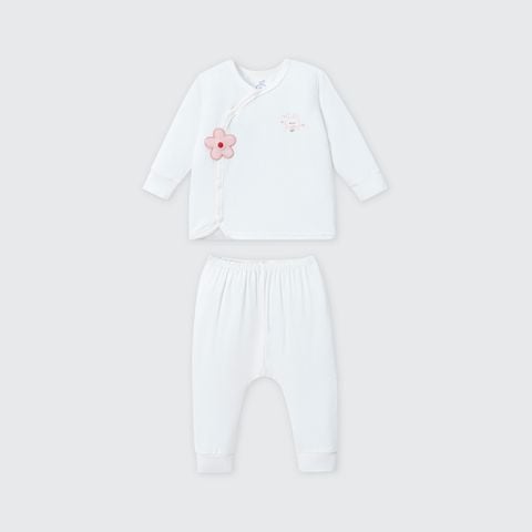  Bộ dài tay cúc lệch La Pomme mềm mịn đón con yêu 