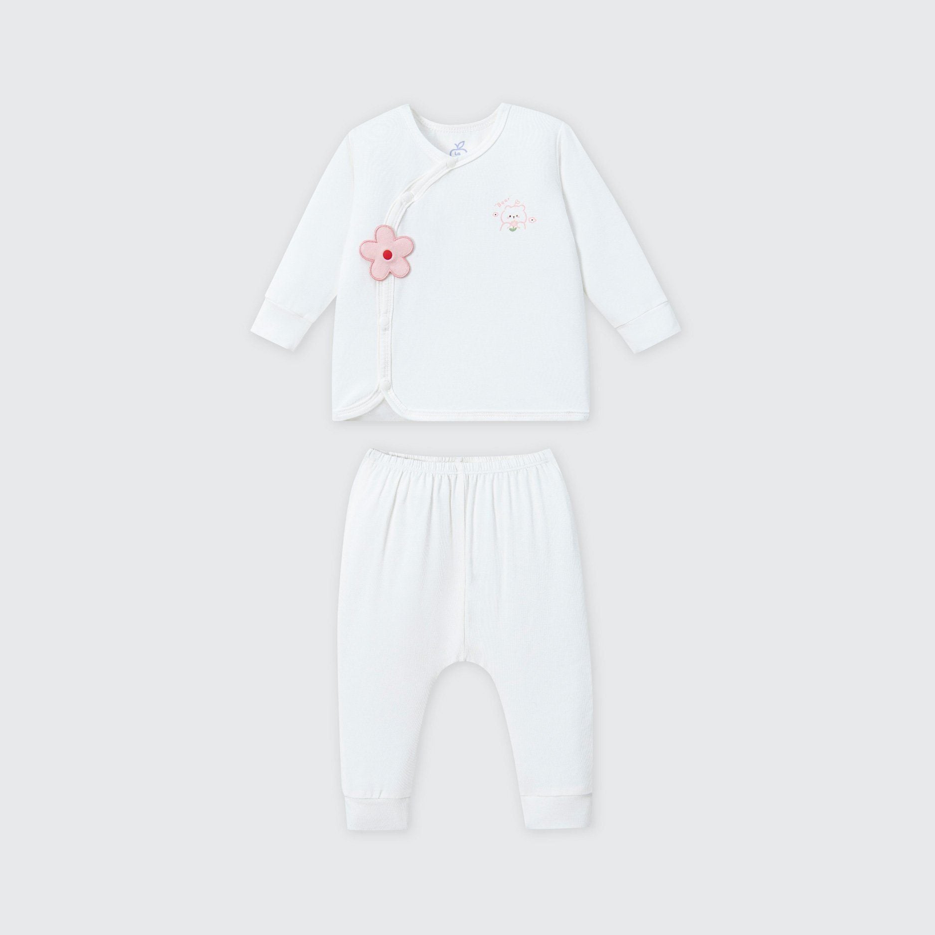  Bộ dài tay cúc lệch La Pomme mềm mịn đón con yêu 