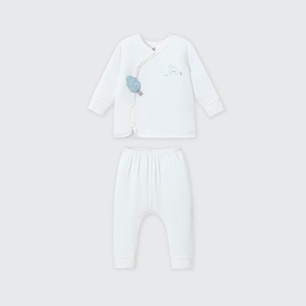  Bộ dài tay cúc lệch La Pomme mềm mịn đón con yêu 