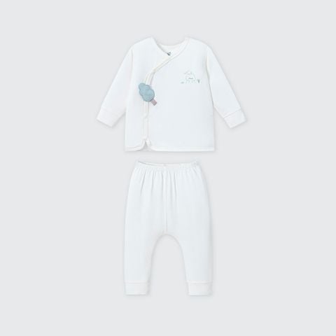  Bộ dài tay cúc lệch La Pomme mềm mịn đón con yêu 