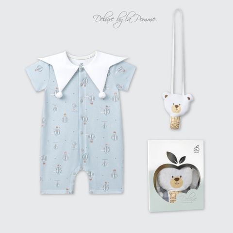  Body cộc tay La Pomme kèm gấu bông khinh khí cầu 