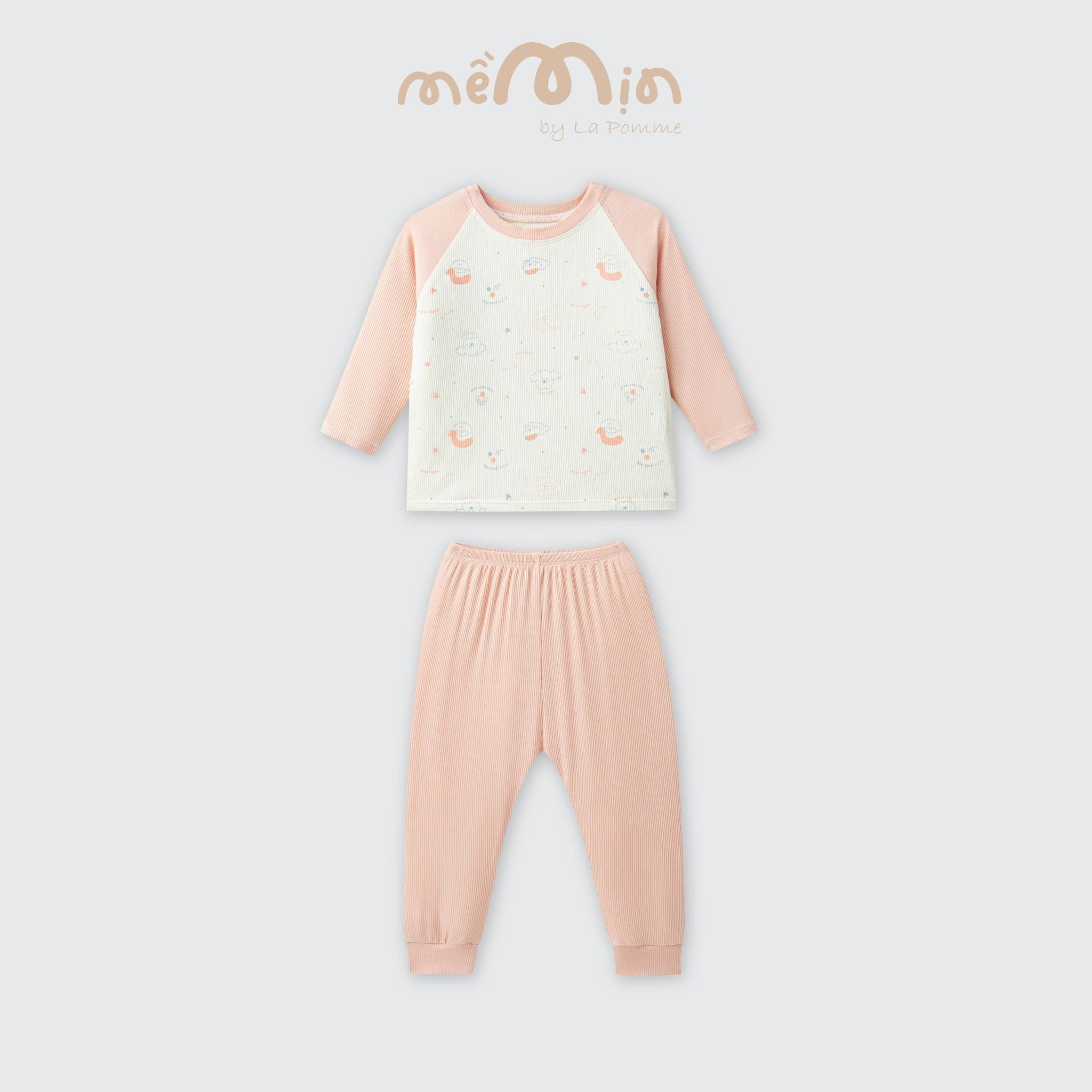  Bộ dài tay Mềm Mịn by La Pomme ngày năng động của cún con 