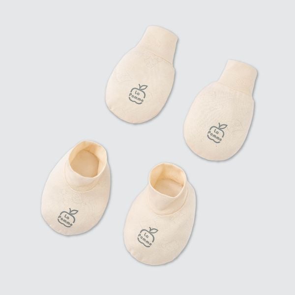  Set bao tay bao chân La Pomme gấu nhỏ dễ thương 