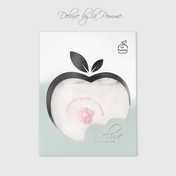  Body cộc tay kèm băng đô La Pomme Deluxe bông hoa của mẹ 