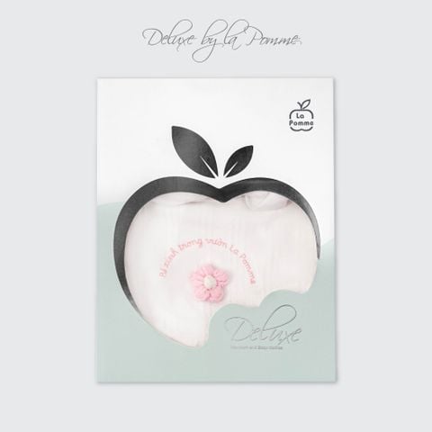  Body cộc tay kèm băng đô La Pomme Deluxe bông hoa của mẹ 