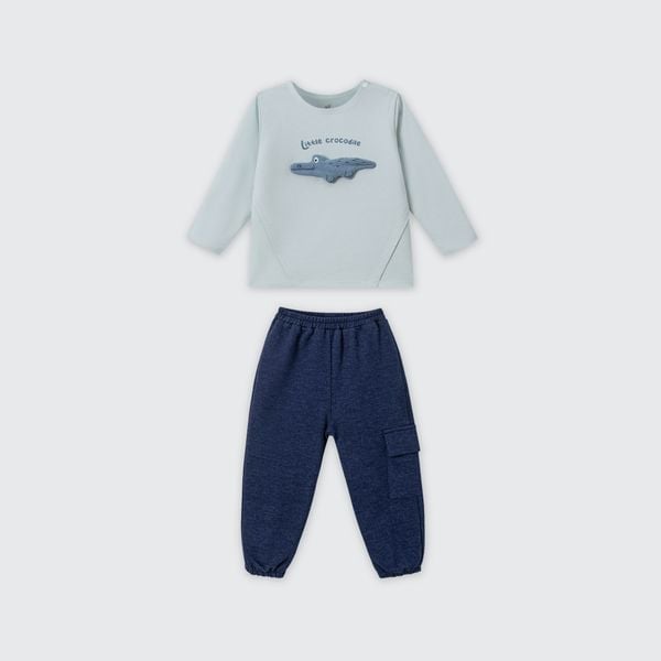  Bộ dài tay La Pomme cá sấu tinh nghịch 