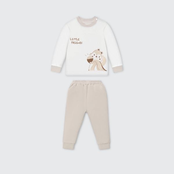  Bộ dài tay La Pomme phối màu sắc thu thơm mát 