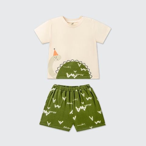  Bộ cộc tay La Pomme tiệc sinh nhật bé khủng long 