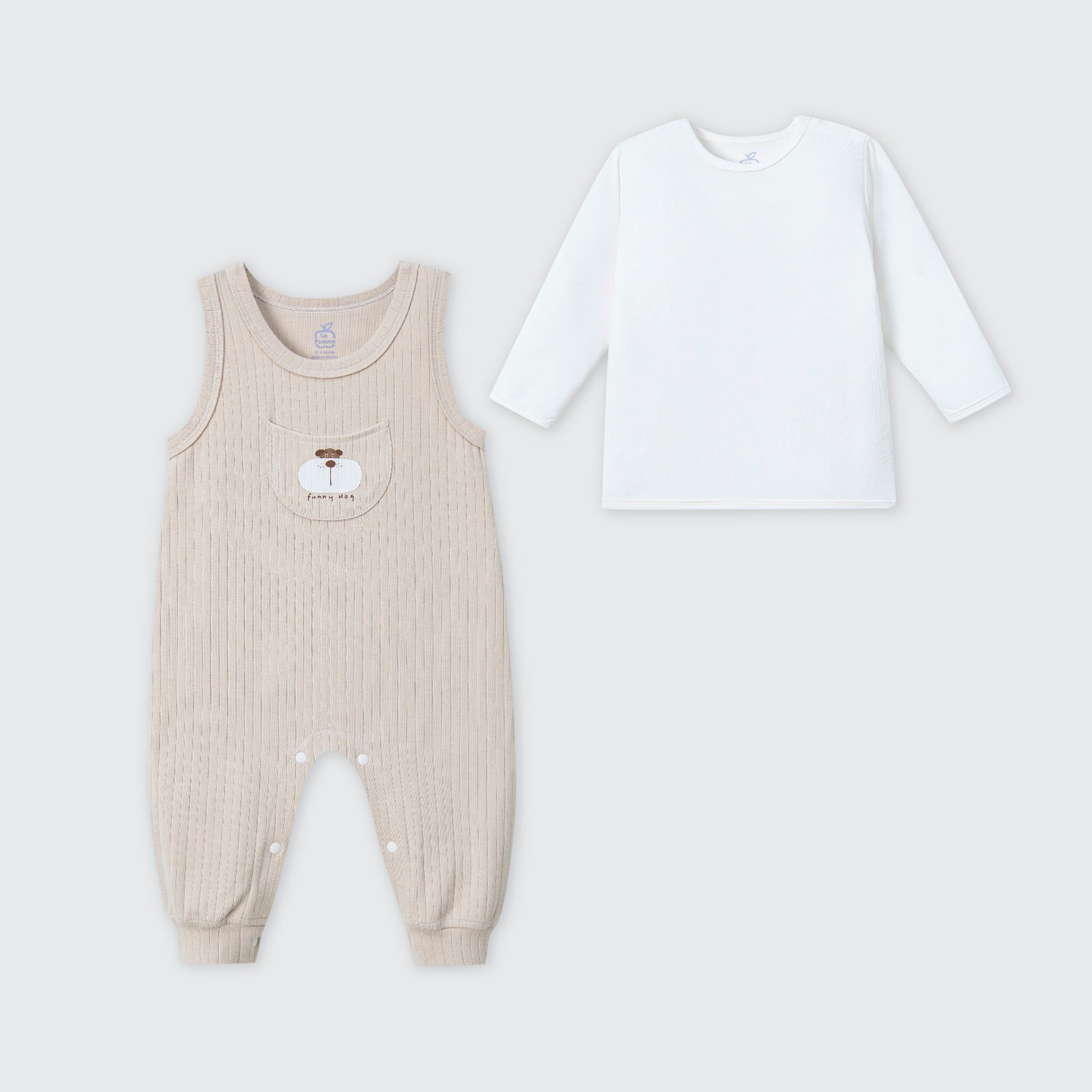  Set yếm và áo La Pomme funny dog 