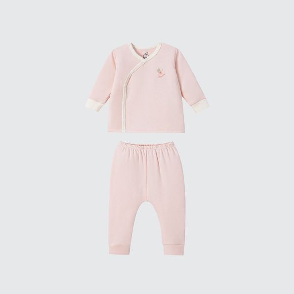  Bộ dài tay cúc lệch La Pomme phối màu dễ thương 