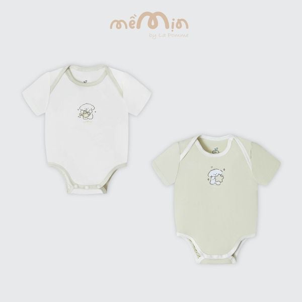  Set 2 Body chip cộc tay Mềm Mịn by La Pomme sắc màu dễ thương 