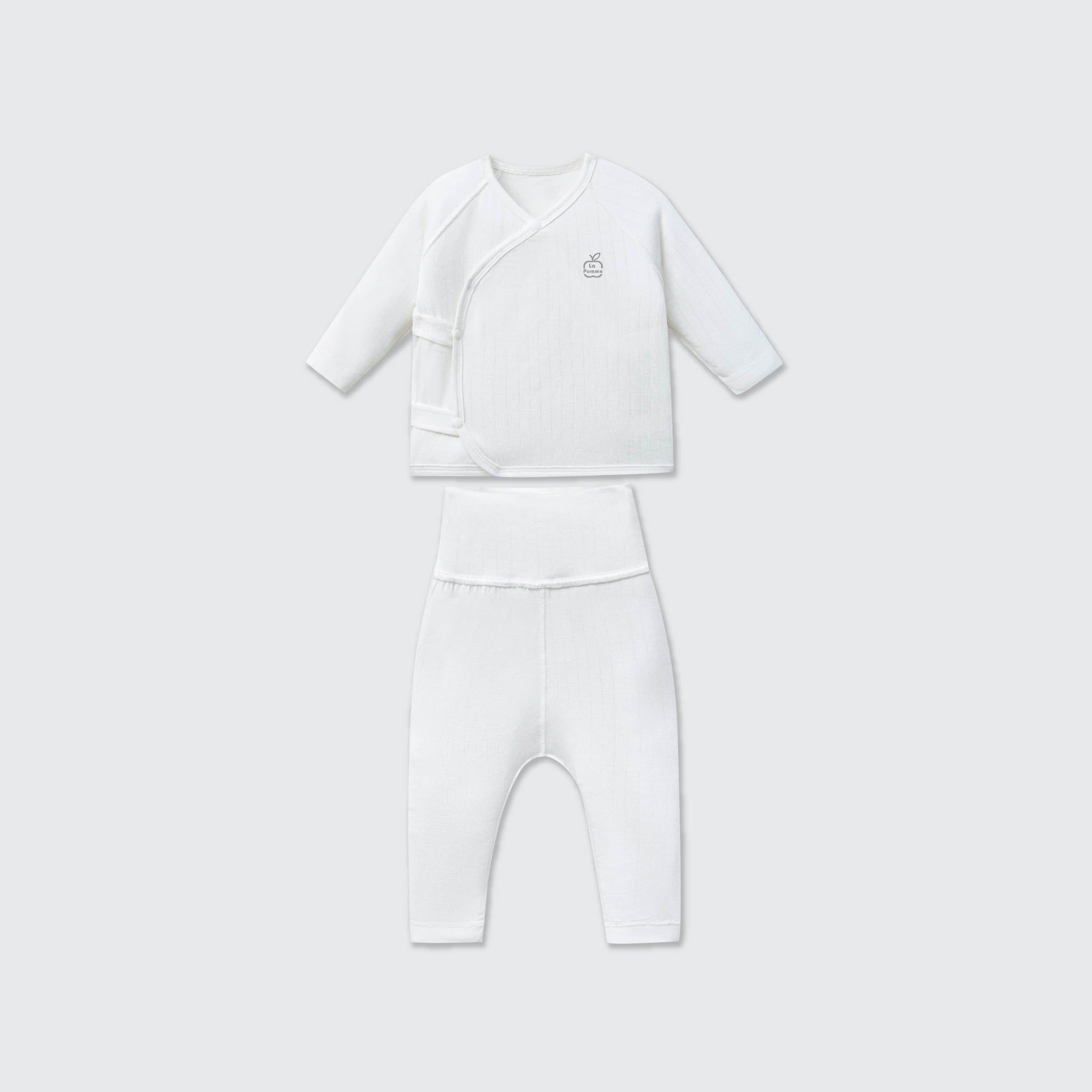  Bộ dài tay cúc lệch La Pomme đường may lật êm ái 