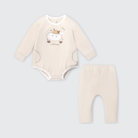  Set body chip dài tay kèm quần La Pomme thế giới vui nhộn 