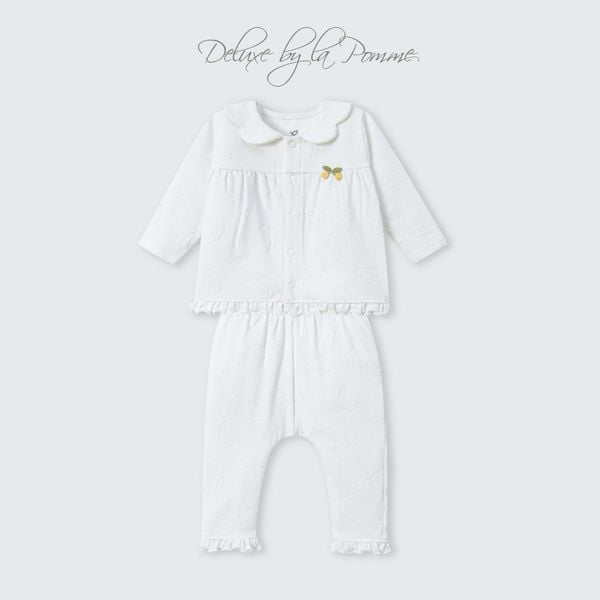  Bộ dài tay cúc thẳng La Pomme bé điệu đà 