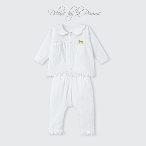  Bộ dài tay cúc thẳng La Pomme bé điệu đà 