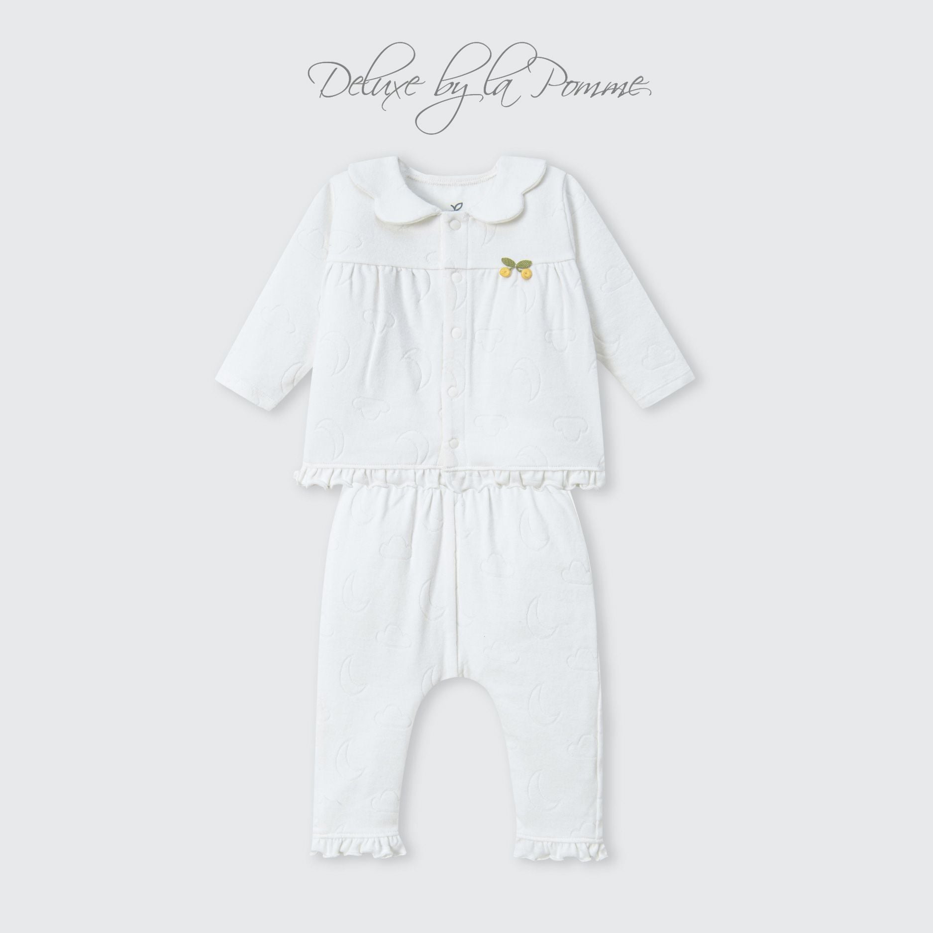  Bộ dài tay cúc thẳng La Pomme bé điệu đà 