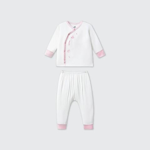  Bộ dài tay cúc lệch La Pomme nhiếp ảnh nhí 