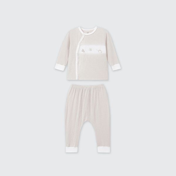  Bộ dài tay cúc lệch La Pomme truy tìm hạt dẻ 