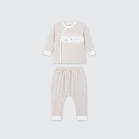  Bộ dài tay cúc lệch La Pomme truy tìm hạt dẻ 