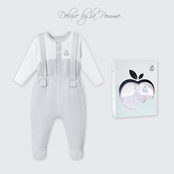  Set yếm và áo La Pomme bé vui khám phá 