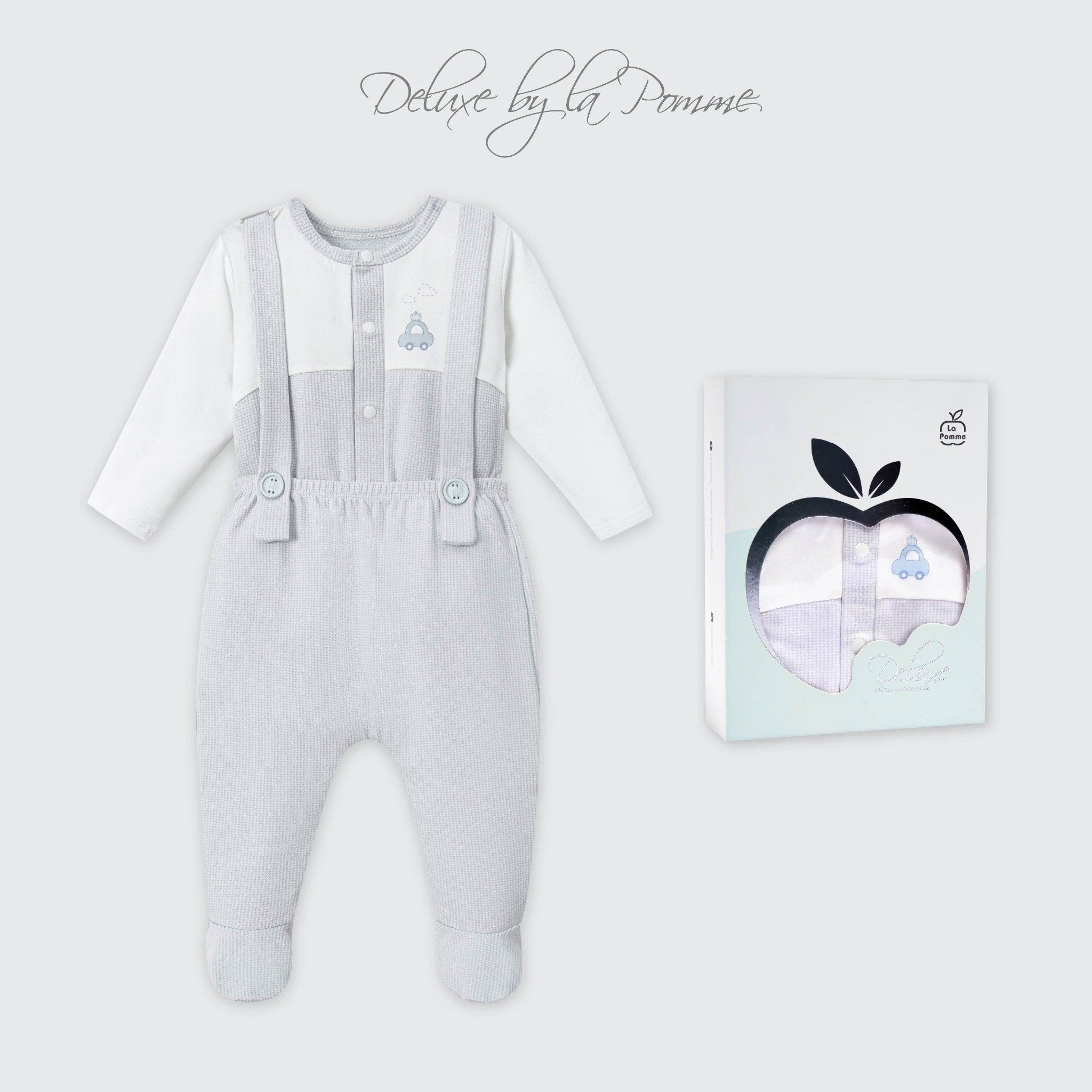  Set yếm và áo La Pomme bé vui khám phá 