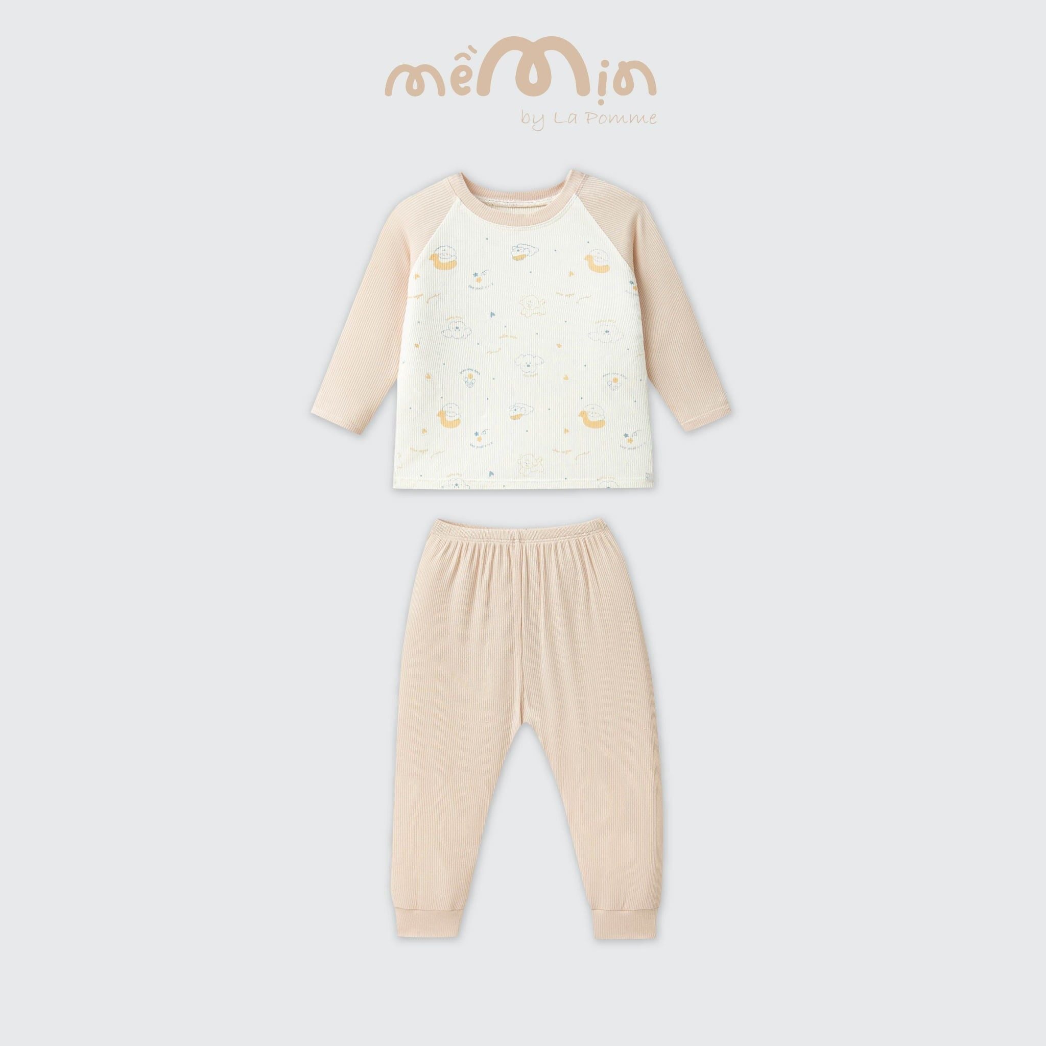  Bộ dài tay Mềm Mịn by La Pomme ngày năng động của cún con 