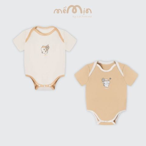  Set 2 Body chip cộc tay Mềm Mịn by La Pomme sắc màu dễ thương 