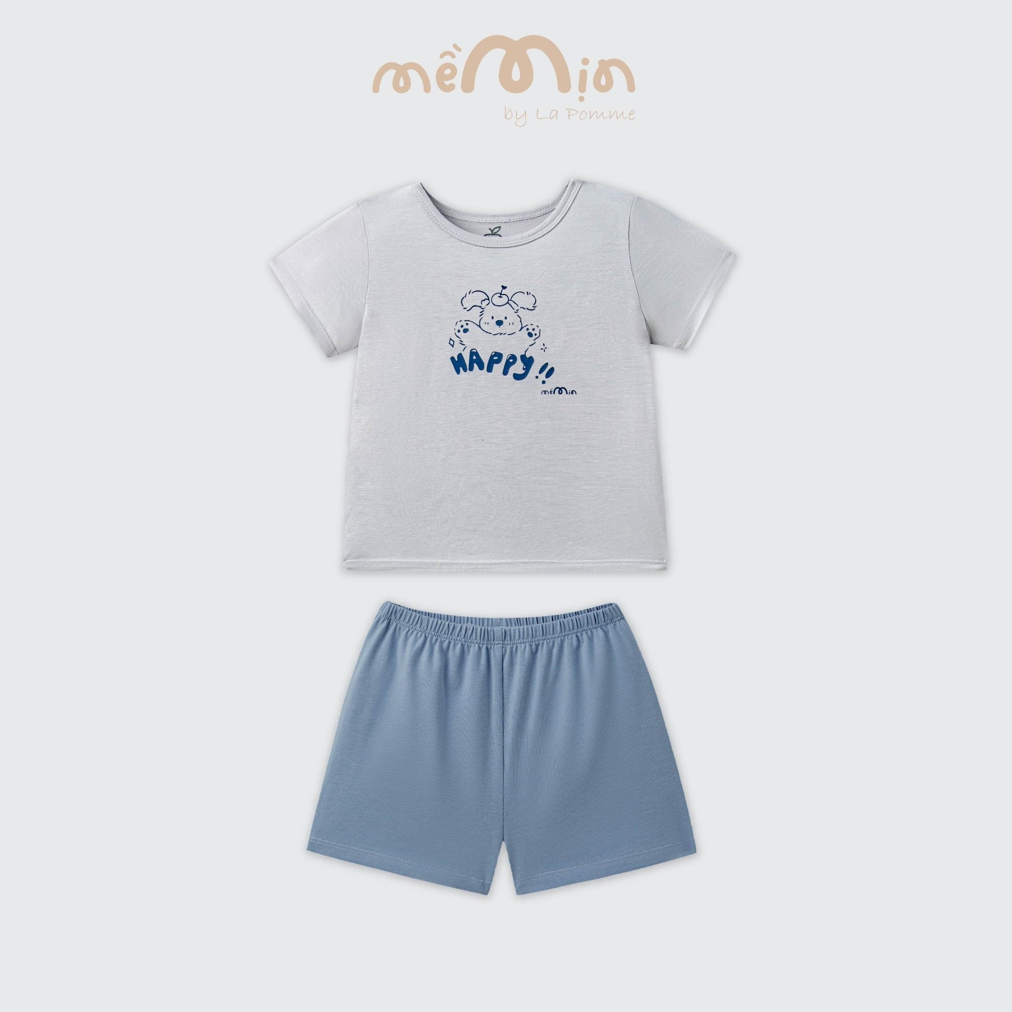  Bộ cộc tay Mềm Mịn by La Pomme phối sắc màu 