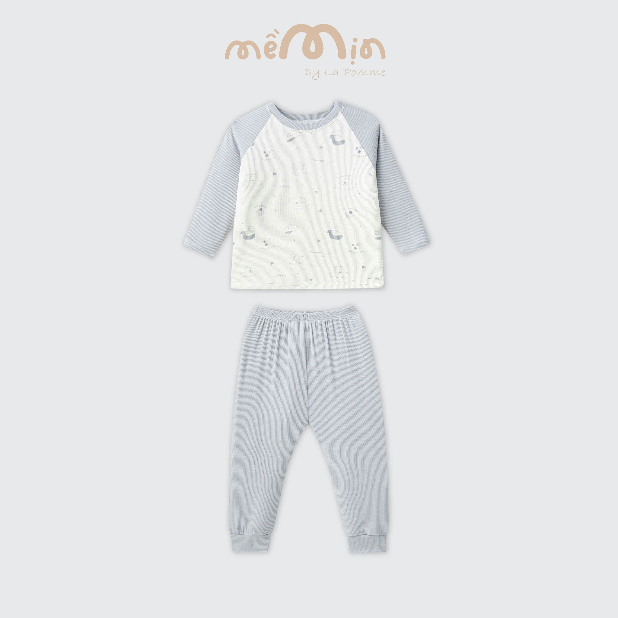  Bộ dài tay Mềm Mịn by La Pomme ngày năng động của cún con 