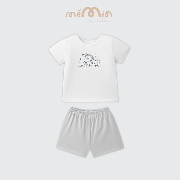  Bộ cộc tay Mềm Mịn by La Pomme phối sắc màu 