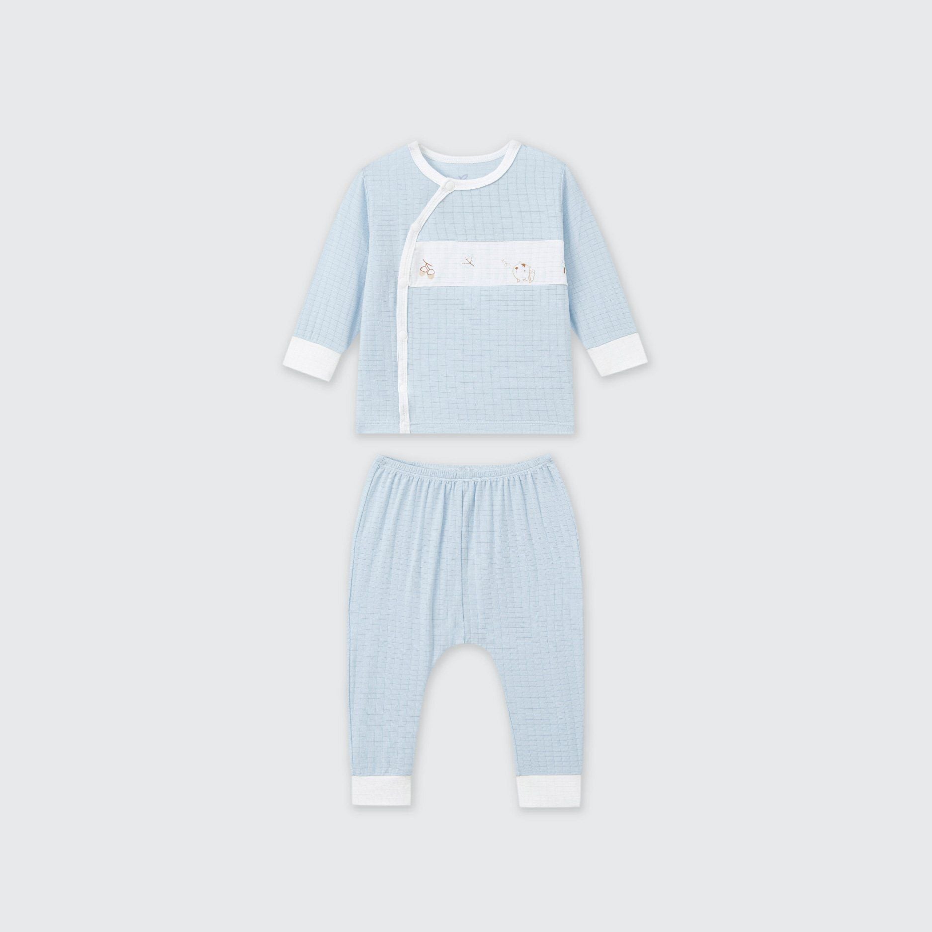  Bộ dài tay cúc lệch La Pomme truy tìm hạt dẻ 